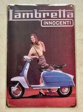 LAMBRETTA INNOCENTI METAL SIGN