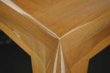 Crystal Clear PVC Vinyl Fabric Tablecloth Plastic Table Protector