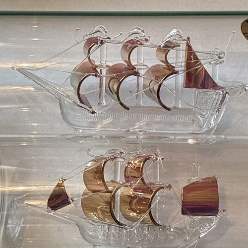 Vintage ships glass - in,