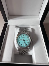 Rolex Datejust 36MM Aftermarket Tiffany Blue Diamond Dial Jubilee Bracelet