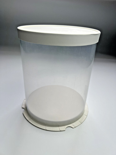 Clear pvc cake - box, transparent