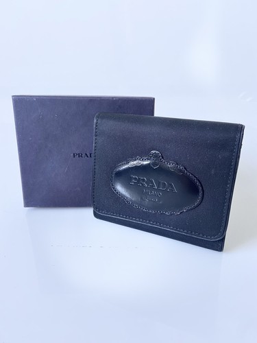 Prada black tessuto leather - prada, &