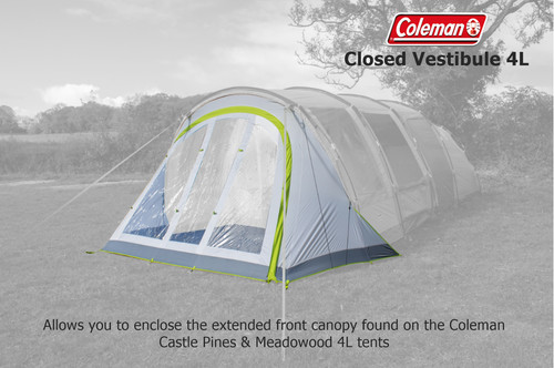 Coleman closed vestibule - closed, 4l
