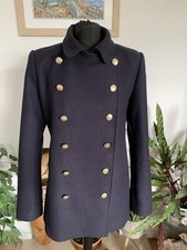 Zara Navy Blue Wool Mix