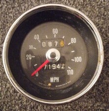 Vintage Smiths 110 MPH Speedometer - Sunbeam Stiletto etc