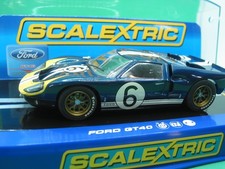 SCALEXTRIC C3097 FORD GT40 MKll 1966 ANDRETTI/BIANCHI #6 BLUE   BNIB