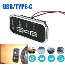 Motorcycle Parts 3 Ports USB