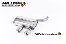 For VW Golf MK5 R32 Milltek Sport Exhaust Rear Silencer Dual 100mm GT100 Tips...