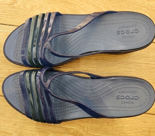 Women blue wedge strappy - wedge,