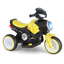 RLS 6V Kids Ride on Battery operated motorbike Tricycle Scooter with Lights Toy