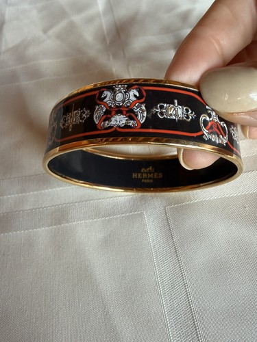 Vintage hermes enamel - enamel, bangle