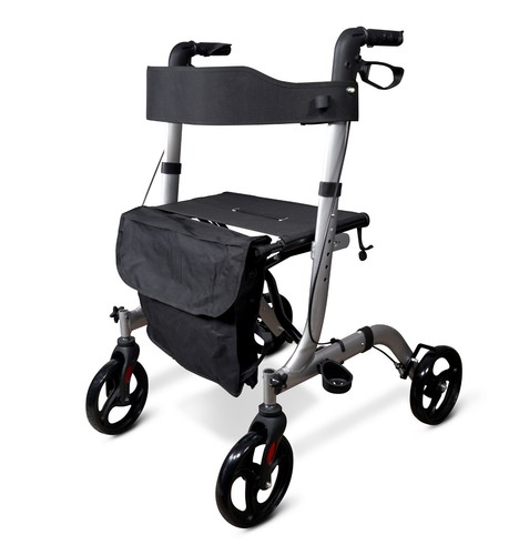 Aidapt aluminium rollator with - aluminium,