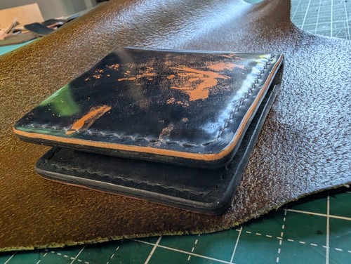 Shell cordovan bifold wallet - bifold,
