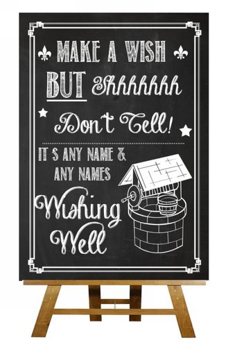 Chalkboard wishing well - chalkboard,