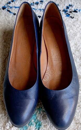 Ladies moda bella - navy, leather