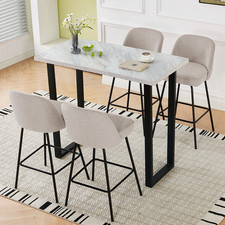 4PCS Fabric Bar Stools and