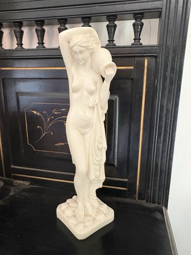 Female nude figurine alabaster - figurine,