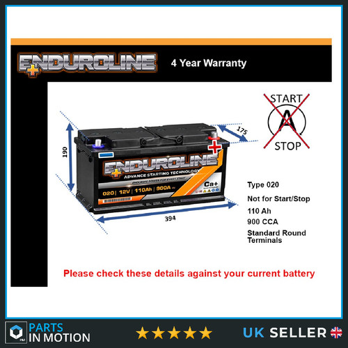 Battery fits audi rs5 - rs4, a4