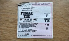 Football Ticket  1977 FA Cup