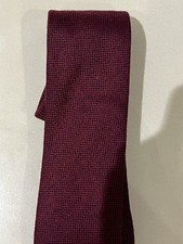 Hackett Silk Tie Men's 100% Wool Red Colour Unworn Made In Italy