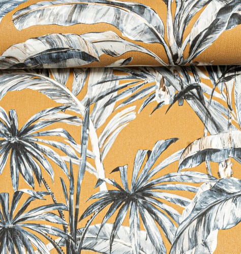 Mustard yellow floral - yellow,