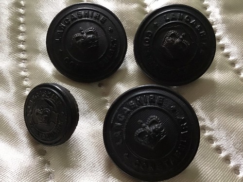 Vintage police uniform buttons - police,
