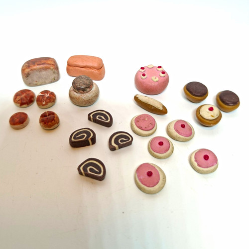 Vintage clay dolls - clay, 1:12