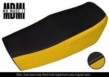 FITS HONDA CJ 250 T 77-79 CUSTOM VINYL SEAT COVER BLACK & YELLOW