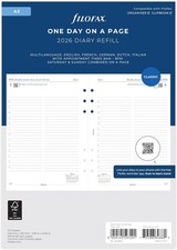 Filofax 2026 A5 size Diary One Day Per Page Insert 26-68515