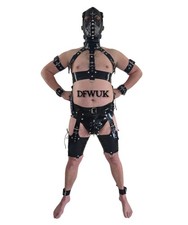 Male Harness Latex Black Full