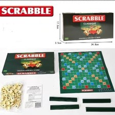 Scrabble Board Puzzle Game Family Kids Educational Toys Original Xmas Gif