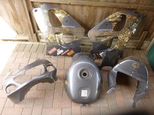 Suzuki GSXR 600 750 SRAD Silver & Gold Fairing Bodykit Seatunit Seat Hump & Tank