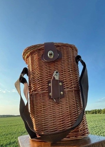 Wicker twin bottle wine - wicker,