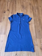 Lacoste dark blue short sleeve polo dress slim fit size 40, UK size 12