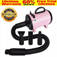 2800W Dog Hair Dryer Pet Cat Grooming Blaster Low Noise Blower Dryer FREE Nozzle