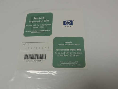 Pack thick impression - of,