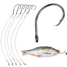 Circle Hooks Pike Deadbait  Rigs – 5 Predator Traces for Pike & Zander - UK PIKE