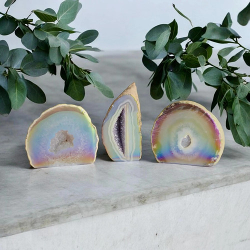 Aura agate geode - aura,