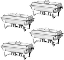 4 Packs Stainless Steel Chafer