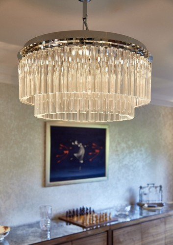 Murano glass chandelier - glass,
