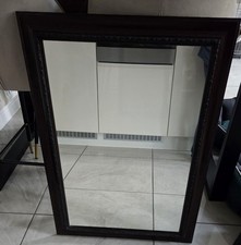 Wood Mirror 89x63cm Decorative