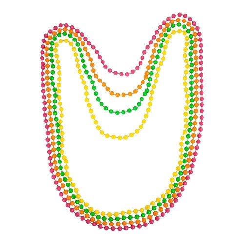 Neon beads necklace 80s - neon,