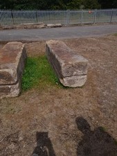Matching Pair of Antique  Yorkshire stone Gate Posts  Mile stones