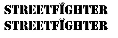Streetfighter swingarm sticker - streetfighter,