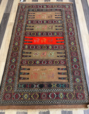 Wool Kilim Rug 104x174cm | Natural Dyed Flatweave Carpet Hand-Spun Wool