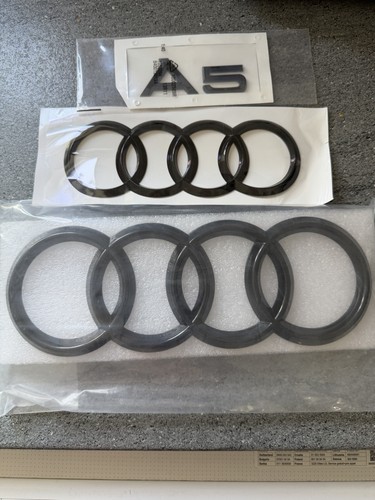 Audi black emblem - audi, with