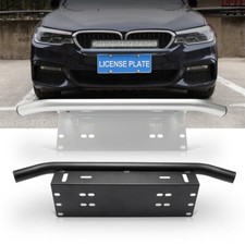 UK Car License Plate Frame Number Bull Bumper Mount Bracket LED Work Light Bar