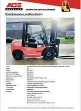New EP EFL302 3t Cap 4.8m Lift Height Container Spec Lithium Electric Forklift