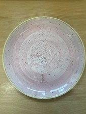 Churchill Stonecast Petal Pink Coupe Plate Made in England