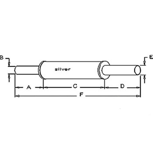 Muffler fits international - muffler,